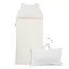 sac de couchage enfant maternelle coton bio avec oreiller intégré et sac de transport motif carreaux tonka
