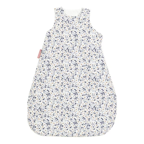 Gigoteuse bébé hiver billie imprimé fleuri caramel, écru et bleu TOG 2,5