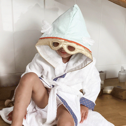 Peignoir de Bain Enfant Coton bio Little Crevette